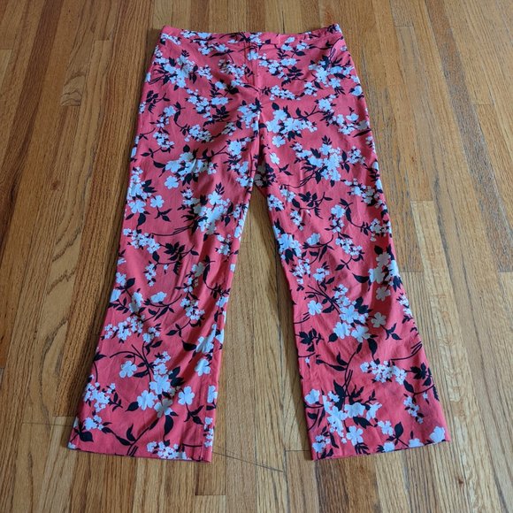 Pedro del Hierro Floral Cotton Pants - Picture 1 of 5